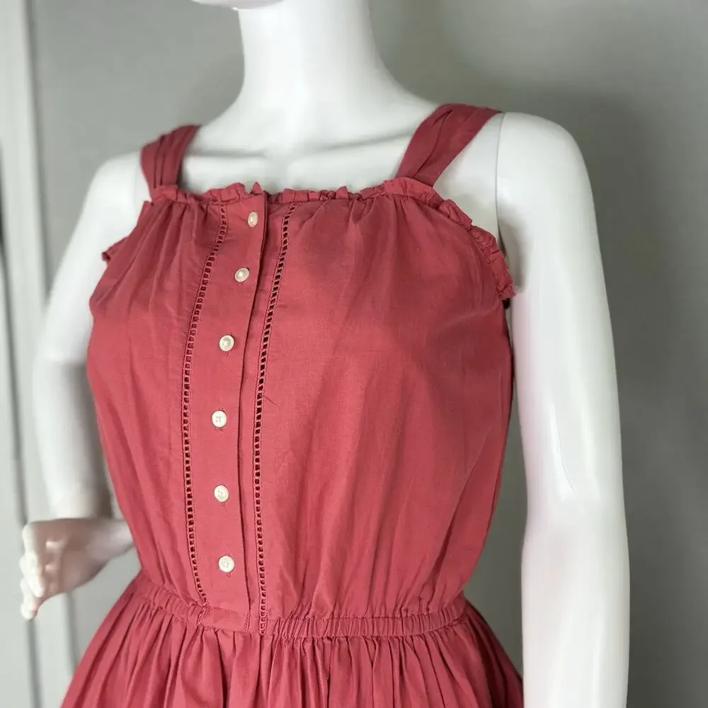 NWT Polo Ralph Lauren Girls Sundress Eyelet Cotton Cottage Coquette Size 14